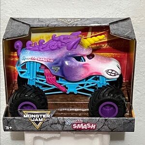 Monster Jam SPARKLE SMASH MONSTER TRUCK 1:24 scale  By spin master New!
